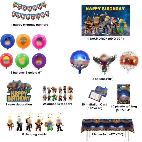 Roblox Birthday Decorations and Party Favors - Picture 2 of 3
